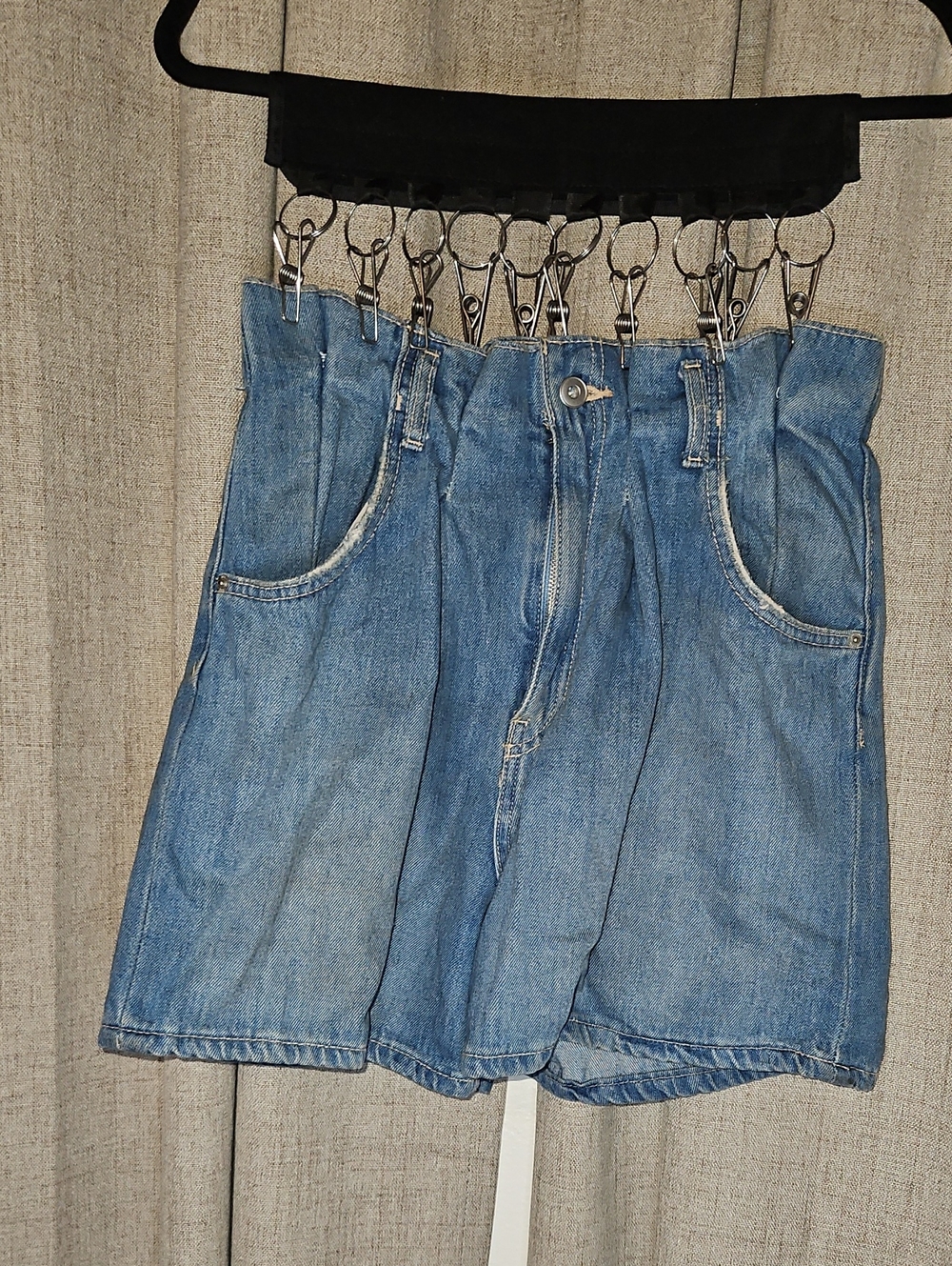Zara Casual Light Blue Denim Shorts